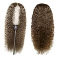thumbnail image 1 of Curly Hair Lace Wig, Human Hair, 360 Lace Front, Non-Stick, 24 Inches, Light Brown Curly Wig, Soft Touch, Adjustable Cap, Natural Look, Party Wig, Cosplay Wig, High-Temperature Fiber, Lightweight,, 1 of 8