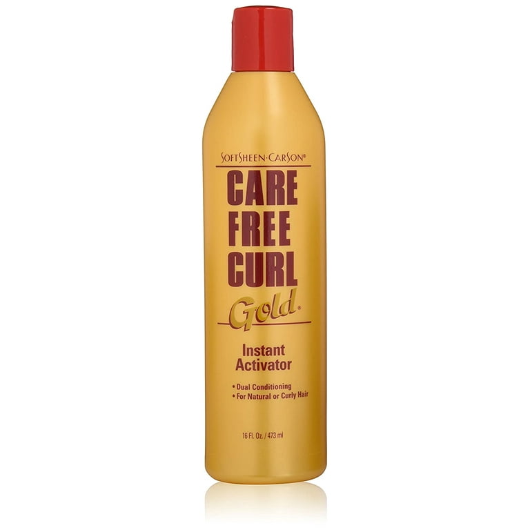 Curly Hair Products by Care Free Curl Gold Instant Activator for Natural and Curly Hair Softens and Hydrates Moisturizes Hair and Great for Easy Combing 16 floz Walmart