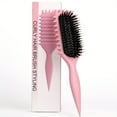 thumbnail image 1 of Curly Hair Styling Brush for Women - Ergonomic, Bristle Comb with Comfort Grip Handle for Bouncy Curls & Hairstyles, Curly Hair Brush, 1 of 15