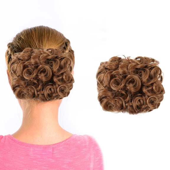 Curly Human Hair Wig Mega Large Thick Curly Chignon Messy Bun Updo Clip In Hair Extensions As Real