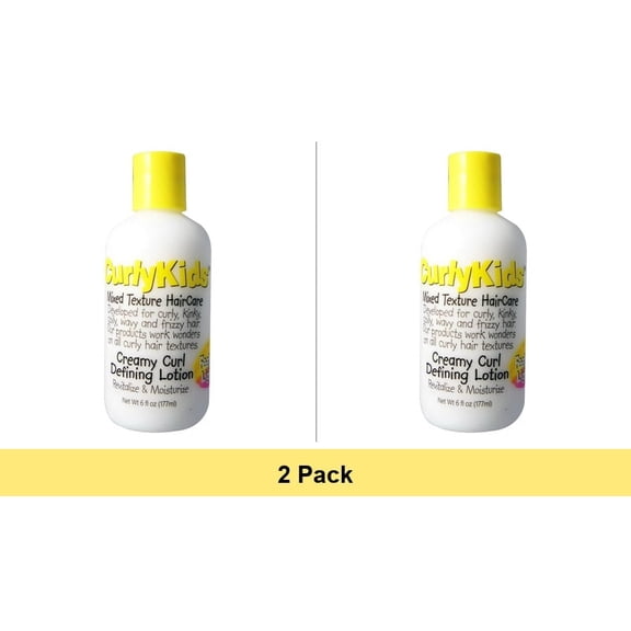 CurlyKids Mixed Hair Care Curl Defining Hair Lotion, 6 oz - 2 Pack