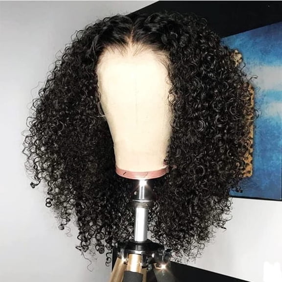 Curly Lace Front Wig 100% Human Hair 13x4 Kinky Curly Lace Frontal Wigs With Baby Hair Pre Plucked Deep Curly Wigs For Women 180 Density Short Curly Brazilian Wigs