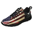 thumbnail image 1 of Curly Maltese American Flag Patriot Running Shoes Sneakers Mesh Black Size 4.5, 1 of 5