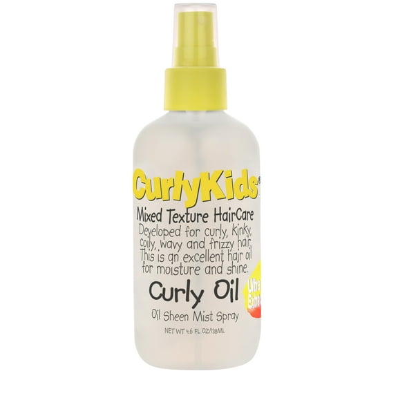 CurlyKids Curly Oil Sheen Mist Spray – 6 fl oz