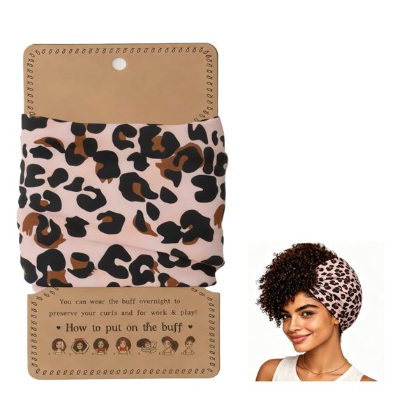 Curly Pineapple Headband for Women, Extra Wide Stretchy Anti-Frizz Sleep Scarf, Pineapple Method Hair Accessory