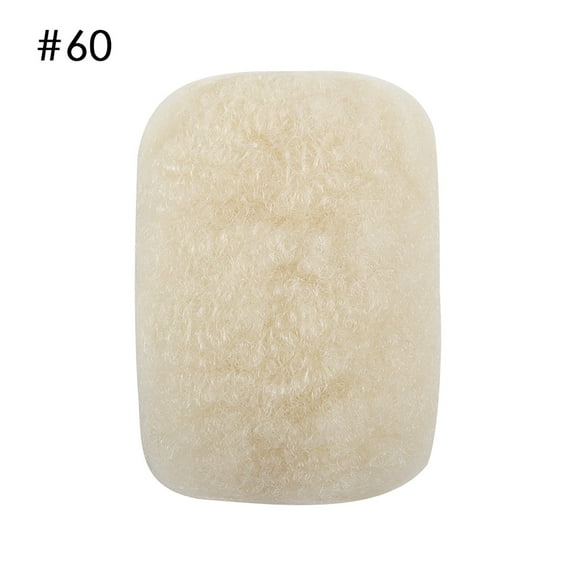 Curly Que Locs, Afro Kinky Bulk Human Hair 8 inch, Dark Ash Blonde #60