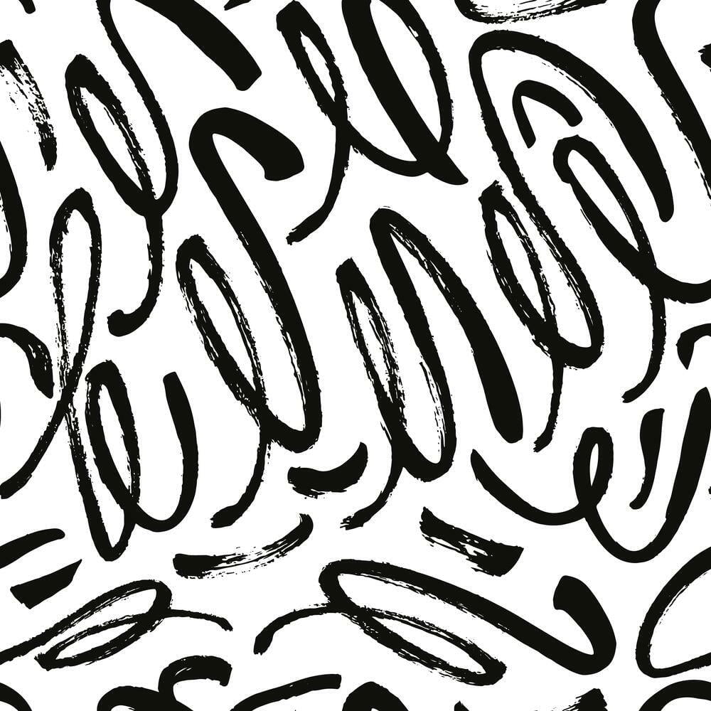 Curly Strokes Peel and Stick Wallpaper
