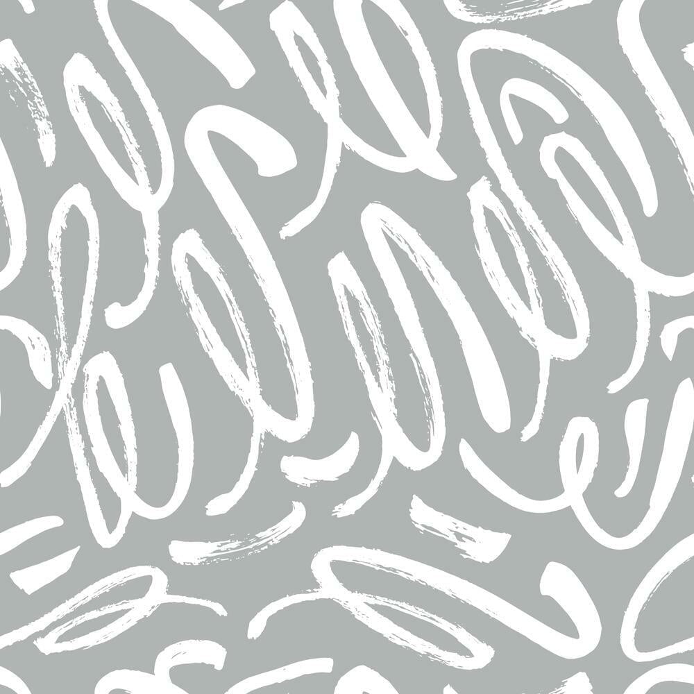 Curly Strokes Peel and Stick Wallpaper