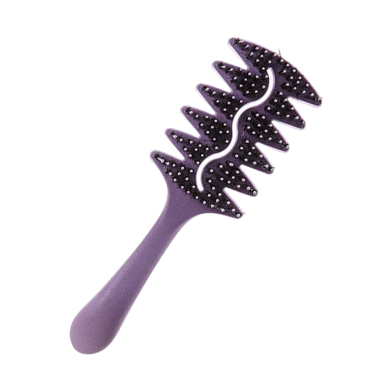Curly Styling Comb with Extended Bouncing Teeth for Gentle Detangling and Scalp Massage Pig Hair Design Smooth Glide and Enhanced Hair Care