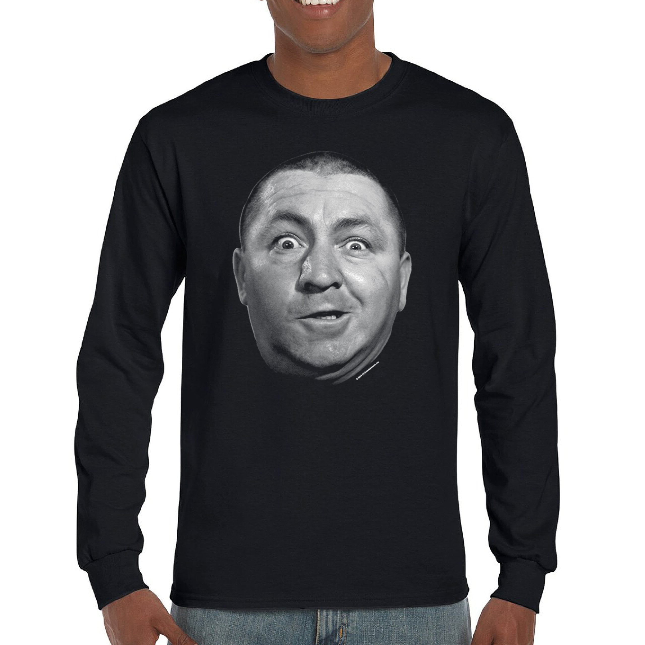 Curly The Three Stooges Long Sleeve T-shirt Funny 3 Wise Guys Retro ...