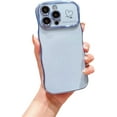 thumbnail image 1 of Curly Wave Frame Love Heart Full Camera Lens Protection Compatible with iPhone Case (Blue,iPhone 15 Pro), 1 of 7