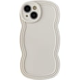 thumbnail image 1 of Curly Wave Frame Solid Color Soft Compatible with iPhone Case (White,iPhone X/Xs), 1 of 7