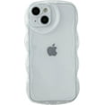 thumbnail image 1 of Curly Wave Shape Love Heart Camera Lens Protection Clear Soft Compatible with iPhone Case (White,iPhone 14 Plus), 1 of 7