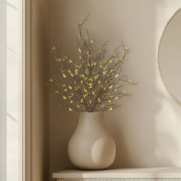 Curly Willow Artificial Sprays - 34" - Green - Set of 4