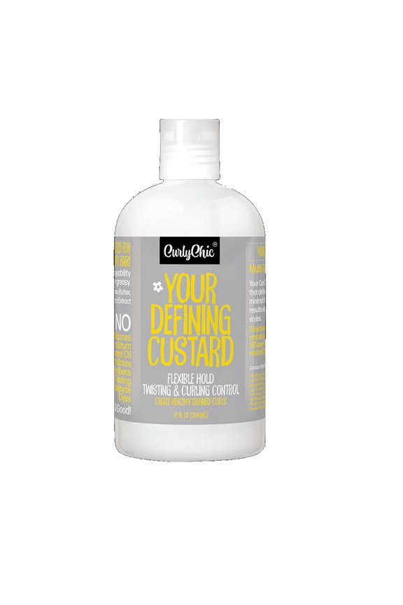 CurlyChic Your Defining Custard, Net.Wt 12 fl.oz (Enriched with Ginger Extract)(Flexible Hold)