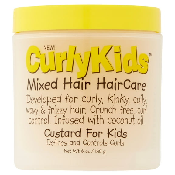 CurlyKids Mixed Hair Kids Custard, 6 oz, Unisex, Moisturizing
