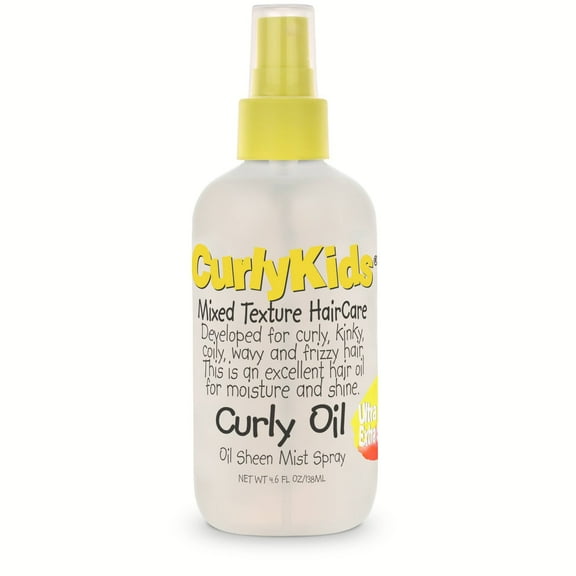 Curlykids Mixed Texture Haircare Culy Oil Sheen Mist Spray 4.6 Oz.