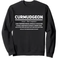 Curmudgeon Definition Old Grumpy Grandpa Men Graphic Sweatshirt ...