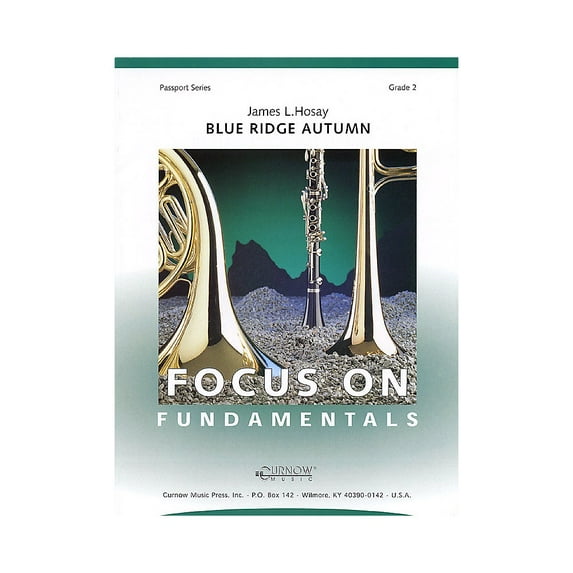 Curnow Music Blue Ridge Autumn (Grade 2 - Score Only) Concert Band Level 2 Composed by James L Hosay