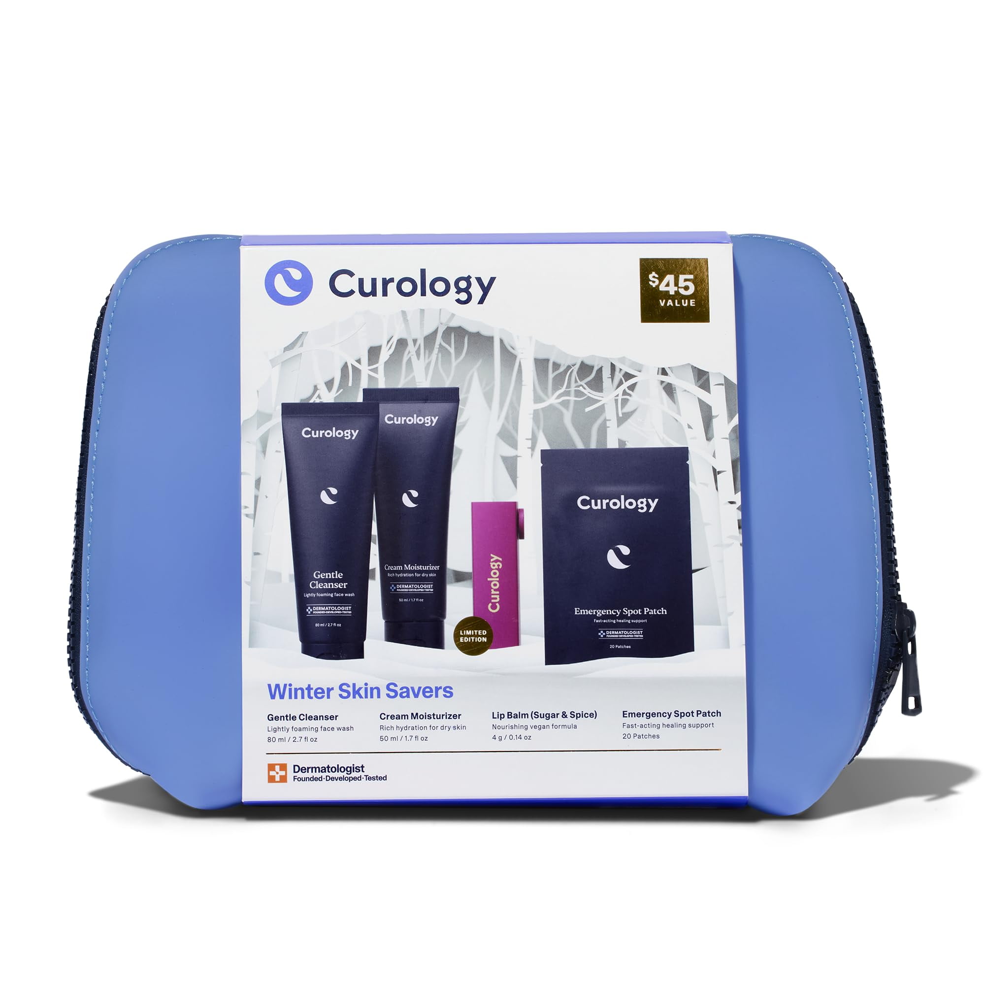 Curology Skin Saver Set, Dry Skin Hydrating Essentials with Emergency