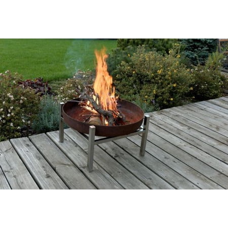 Curonian Parnidis Solid Steel Tall Fire Pit