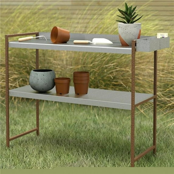 Curonian Ptable Curonian Metal Potting Bench