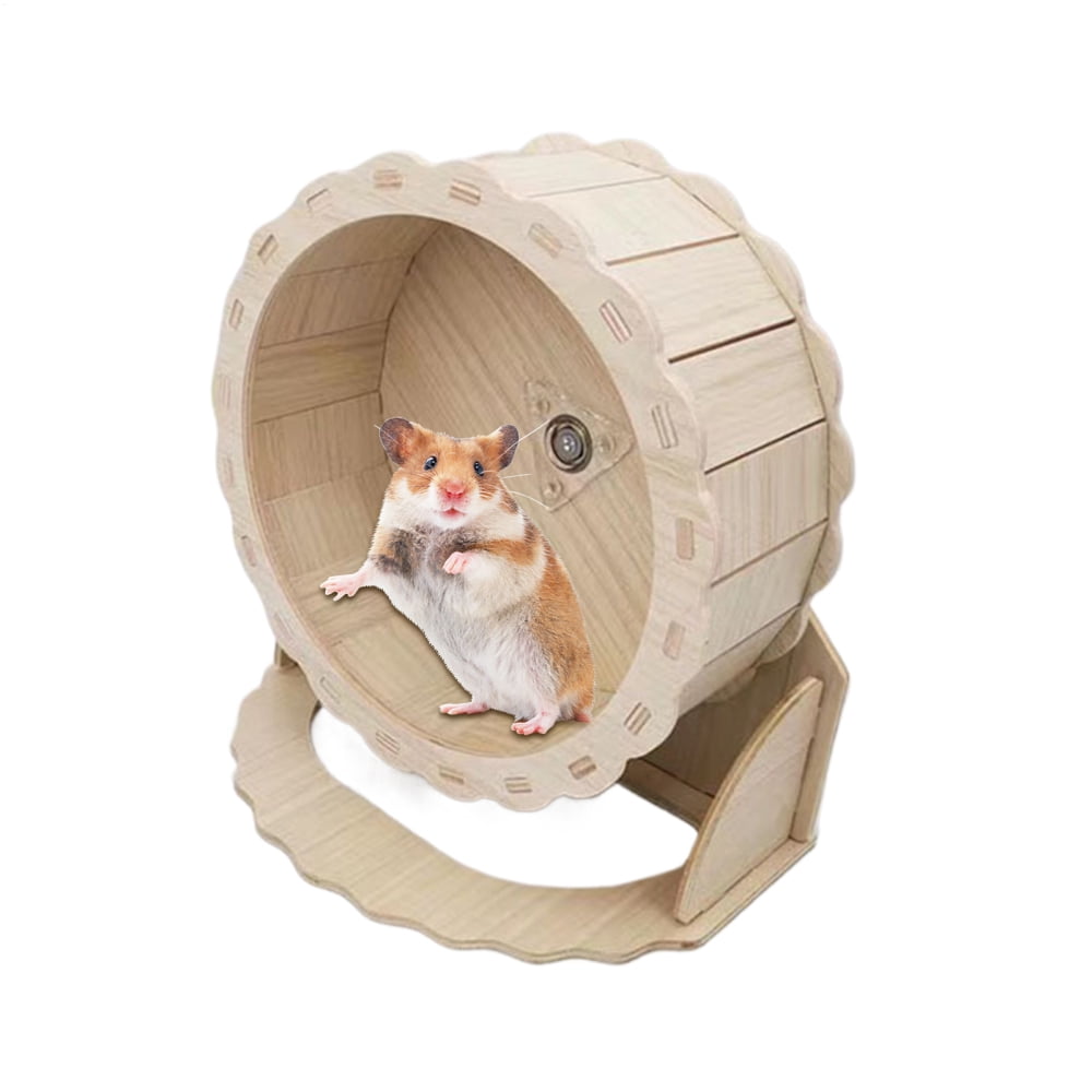 Curpgiee Quiet Hamster Wheel Wheel for Hamster Wooden Running Saucer ...
