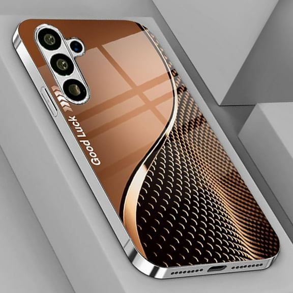 Curranet Scale Pattern Hard Case for Samsung - Curranet Plating Tempered Glass, Anti-Scratch Shockproof, for Samsung S25 S24 S23 Ultra Plus