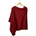 thumbnail image 1 of Currant Solid Cotton Poncho, 1 of 2