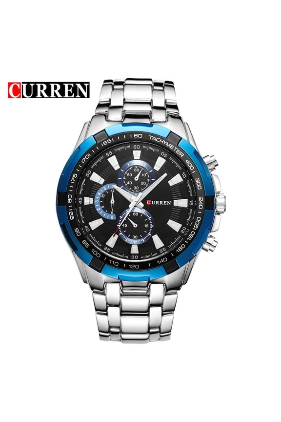 Curren 8023 Men's Watch Popular Men's Watch Business Steel Belt Large Dial Waterproof Quartz Watch