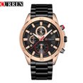 thumbnail image 1 of Curren 8275 Men's Steel Belt Fake Three-Eye Sports Watch Men's Watch Fashion Casual Watch, 1 of 5