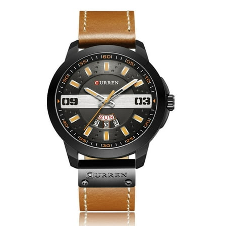 Curren 8286 New Large Dial Fashion Men's Watch Student Quartz Watch