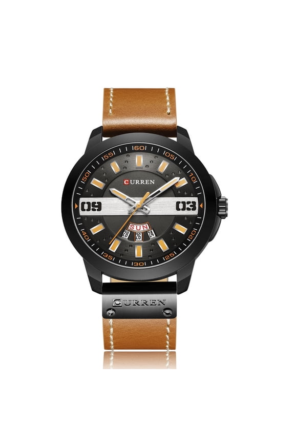 Curren 8286 New Large Dial Fashion Men's Watch Student Quartz Watch