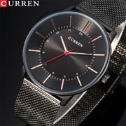 Curren 8303 ساعات زوجين جديدة مقاومة للماء كوارتز رقيقة مشاهدة أزياء هدية