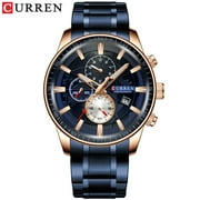 Curren 8362 Steel Belt Calendar Popular Mens Watch Business Waterproof Quartz Watch
