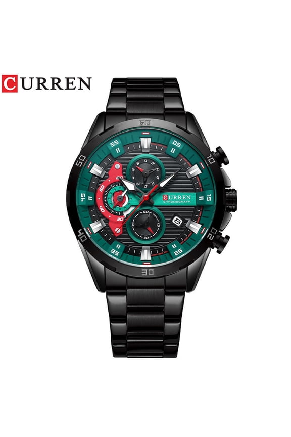Curren  8402 Men's Watch Popular Men's Watch Business Steel Belt Waterproof Quartz Watch