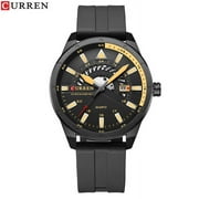 Curren 8421 New Mens Sports Watch Week Calendar عرض حزام الرجال Watch