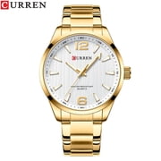 Curren 8434 Mens Steel Belt Business Watch Mens Quartz Watch Simple Style Fashion Best-Seller