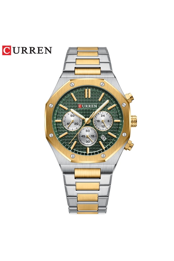 Curren 8440 Men's Watch Six-Hand Quartz Watch Calendar Men's Watch Business Watch Steel Band Watch