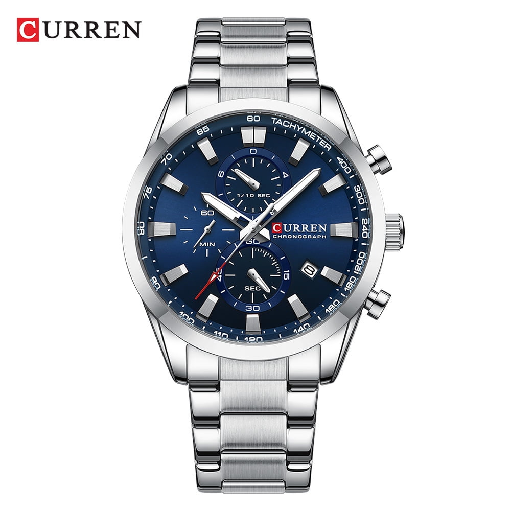Curren 8445 Men's Watch Multi-Function Chronograph Watch - Walmart.com