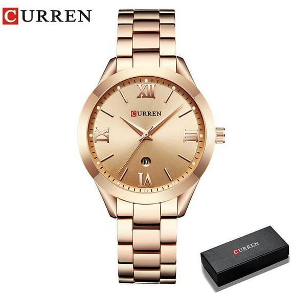 Curren 9007 Luxury Women Watch Famous Brands Gold Fashion Design Bracelet Watches Ladies Wristwatches Female Relogio Femininos - Quartz Wristwatches