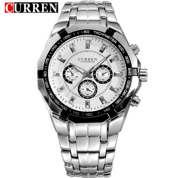 Curren Carian 8084 Three Eyes and Six Needles Casual Watch Men's Fashion Trendy Men's Watch Quartz Watch