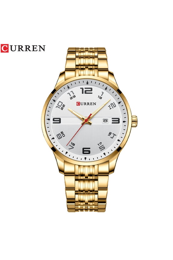 Curren Carian 8411 Men's Steel Belt Business Watch Quartz Calendar Six-Pin Luminous Multifunctional Men's Watch