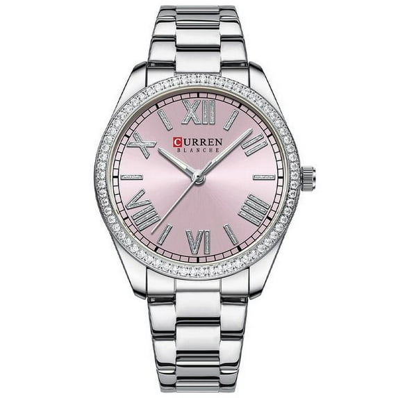 Curren Charming Rose Watches For Women Luminous Hands Stainless Steel Band Clock Thin Quartz Ladies Wristwatches - Quartz Wristwatches