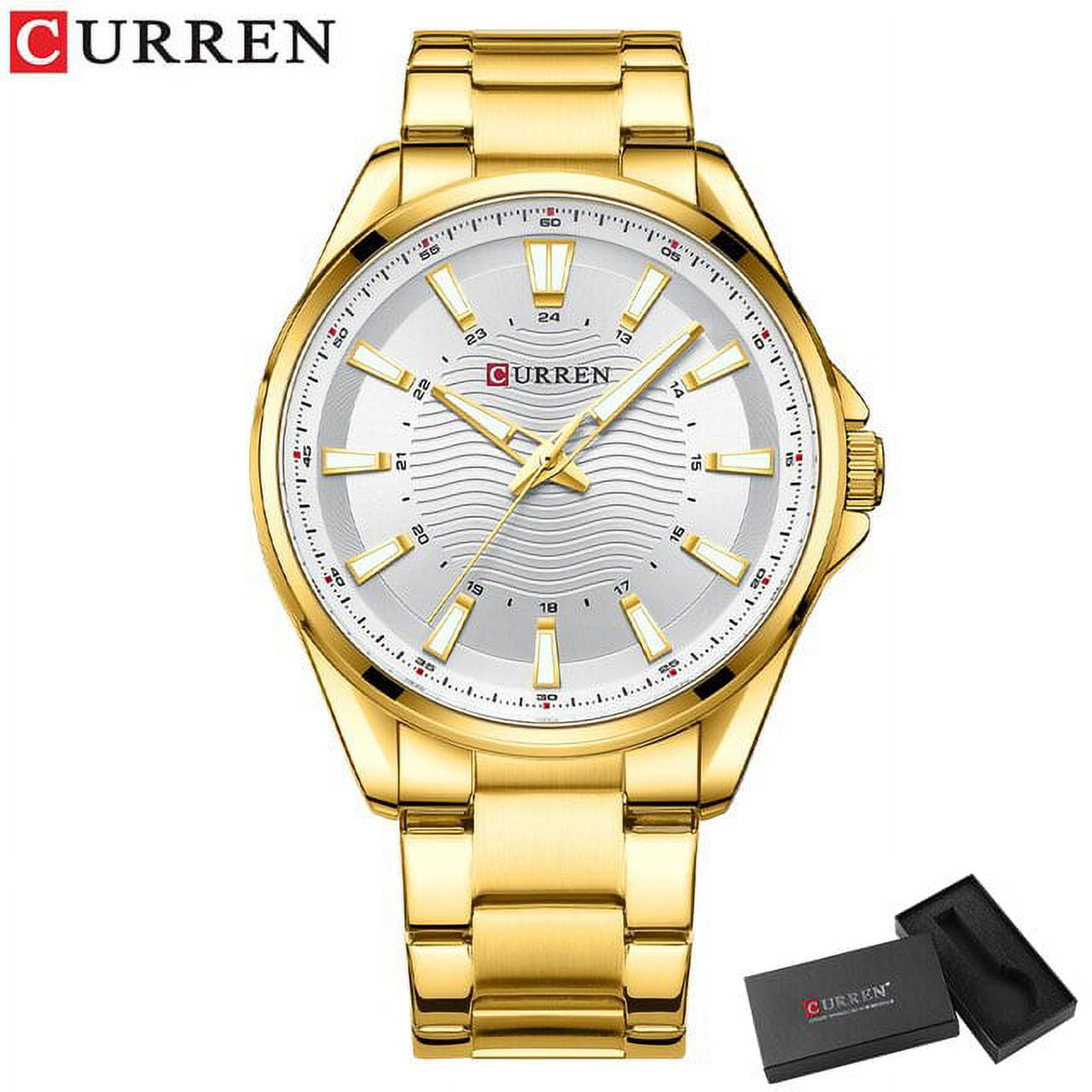 Curren Fashion Brand Stainless Steel Quartz Wristwatches Casual Classic ...
