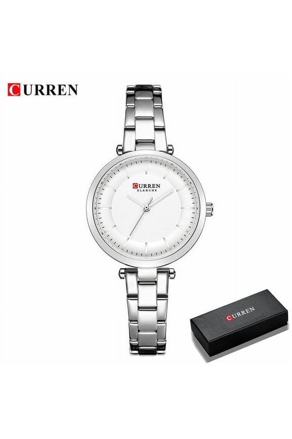 Curren Luxury Brand Minimalist Quartz Watches Women Rose Gold Bracelet Watch Casual Slim Clock For Ladies Wristwatch With Steel - Quartz Wristwatches