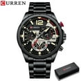 thumbnail image 1 of Curren Luxury Brand Sport Wristwatches For Man Luminous Quartz Watches Casual Chronograph Stainless Steel Male Clock - Quartz Wristwatches, 1 of 6