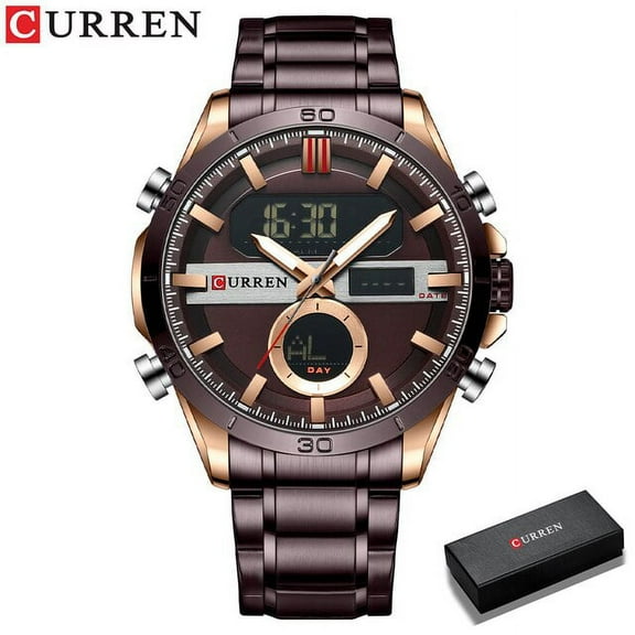 Curren Man Watch Luxury Brand Casual Sport Wristwatches Male Digital Design Luminous Clock With Chronograph - Quartz Wristwatches