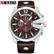 Curren Men's Casual Sport Quartz Watch Mens Watches Top Brand Luxury Wrisatswatch Leather Strap Military Watch Wrist Male Clock - Quartz Wristwatches