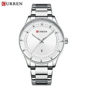 Curren Men Watch Stainless Steel Classy Business Watches Male Auto Date Clock 2019 Fashion Quartz Wristwatch Relogio Masculino - Quartz Wristwatches
